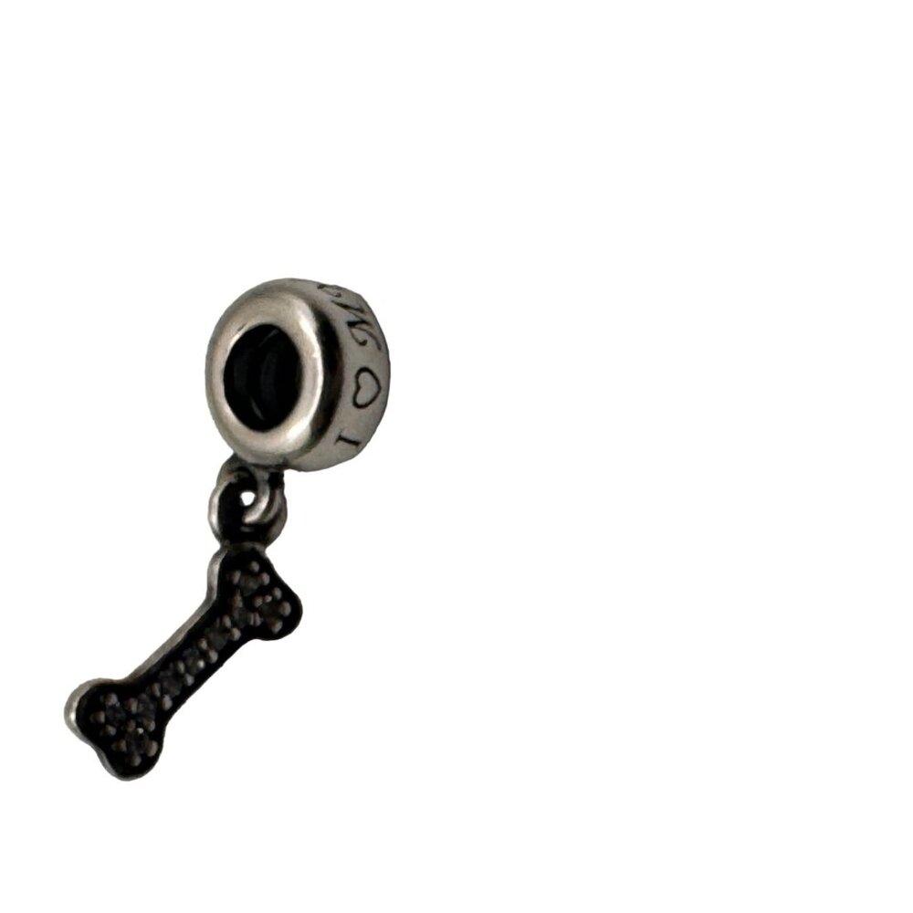 Pandora Dangle Charm I Love My Dog Sterling Silver S925 ALE Dog Lover - Picture 3 of 5